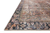 Jules JUL-02 Terracotta Multi Area Rug Angle Jules JUL-02 Terracotta Multi Area Rug Angle