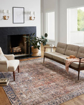 Jules JUL-02 Terracotta Multi Area Rug Room Scene 2 Jules JUL-02 Terracotta Multi Area Rug Room Scene 2