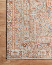Jules JUL-04 Tangerine Mist Area Rug Corner