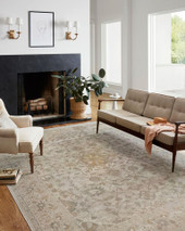 Rosemarie ROE-02 Ivory Natural Area Rug Room Scene Rosemarie ROE-02 Ivory Natural Area Rug Room Scene