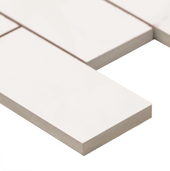 Aria Ice 2" X 4" Polished Porcelain Mosaic Tile