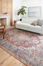 Loloi II Cassandra CSN-01 Rust Multi Area Rug Room Scene Loloi II Cassandra CSN-01 Rust Multi Area Rug Room Scene