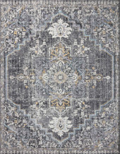 Loloi II Cassandra CSN-02 Charcoal Gold Area Rug Loloi II Cassandra CSN-02 Charcoal Gold Area Rug