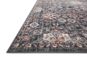 Loloi II Cassandra CSN-03 Charcoal Rust Area Rug Angle Loloi II Cassandra CSN-03 Charcoal Rust Area Rug Angle