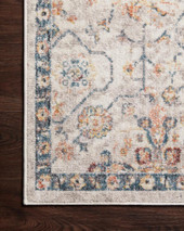 Loloi II Cassandra CSN-03 Dove Navy Area Rug Corner Loloi II Cassandra CSN-03 Dove Navy Area Rug Corner