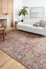 Loloi II Cassandra CSN-03 Rust Ivory Area Rug Room Scene Loloi II Cassandra CSN-03 Rust Ivory Area Rug Room Scene