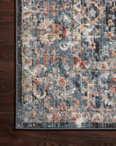 Loloi II Cassandra CSN-05 Blue Multi Area Rug Corner Loloi II Cassandra CSN-05 Blue Multi Area Rug Corner