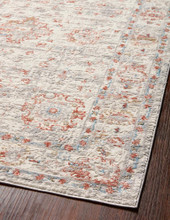 Loloi II Estelle EST-01 Ivory Rust Area Rug Angle 2