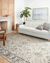 Loloi II Estelle EST-01 Ivory Stone Area Rug Room Scene Loloi II Estelle EST-01 Ivory Stone Area Rug Room Scene