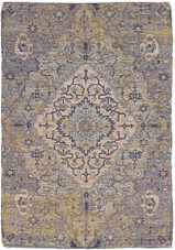 Kas Morris 2232 Blue Yellow Gramercy Area Rug Kas Morris 2232 Blue Yellow Gramercy Area Rug