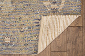 Kas Morris 2232 Blue Yellow Gramercy Area Rug Back Kas Morris 2232 Blue Yellow Gramercy Area Rug Back