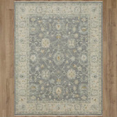 Karastan Adalia RG850-078 Kahta Dark Gray Area Rug on Floor Background