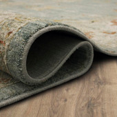 Karastan Adalia RG849-048 Amasya Blue Area Rug Roll Edge