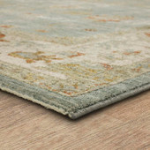 Karastan Adalia RG849-048 Amasya Blue Area Rug Corner Angle