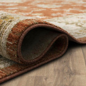Karastan Adalia RG847-780 Iznik Rust Area Rug Roll Edge Karastan Adalia RG847-780 Iznik Rust Area Rug Roll Edge
