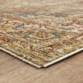Karastan Marash RG845-741 Ezine Cream Area Rug Corner Angle Karastan Marash RG845-741 Ezine Cream Area Rug Corner Angle
