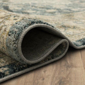 Karastan Marash RG845-048 Ezine Blue Area Rug Roll Edge