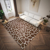 Dalyn Akina AK4 Chocolate Area Rug Room Scene Dalyn Akina AK4 Chocolate Area Rug Room Scene