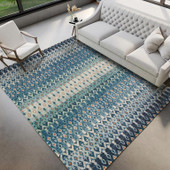 Dalyn Brisbane BR1 Indigo Area Rug Room Scene Dalyn Brisbane BR1 Indigo Area Rug Room Scene