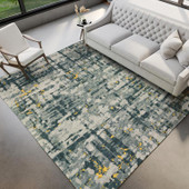Dalyn Brisbane BR5 Gold Area Rug Room Scene Dalyn Brisbane BR5 Gold Area Rug Room Scene