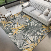 Dalyn Brisbane BR6 Gold Area Rug Room Scene Dalyn Brisbane BR6 Gold Area Rug Room Scene