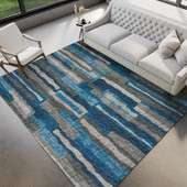 Dalyn Brisbane BR7 Navy Area Rug Room Scene Dalyn Brisbane BR7 Navy Area Rug Room Scene