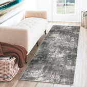 Dalyn Cascina CC11 Carbon Runner Area Rug Room Scene Dalyn Cascina CC11 Carbon Runner Area Rug Room Scene