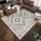 Dalyn Marbella MB1 Grey Area Rug Room Scene Dalyn Marbella MB1 Grey Area Rug Room Scene