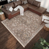 Dalyn Marbella MB4 Mocha Area Rug Room Scene Dalyn Marbella MB4 Mocha Area Rug Room Scene