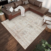 Dalyn Marbella MB5 Ivory Area Rug Room Scene Dalyn Marbella MB5 Ivory Area Rug Room Scene