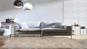 Carlisle CAR-02 Beige Slate Area Rug - Magnolia Home by Joanna Gaines Room Scene Carlisle CAR-02 Beige Slate Area Rug - Magnolia Home by Joanna Gaines Room Scene