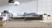Carlisle CAR-04 Slate Ivory Area Rug - Magnolia Home by Joanna Gaines Room Scene Carlisle CAR-04 Slate Ivory Area Rug - Magnolia Home by Joanna Gaines Room Scene