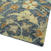 Kaleen Chancellor CHA17-10 Denim Area Rug Corner