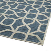 Kaleen Cove COV01-17 Blue Area Rug Corner