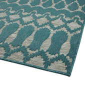 Kaleen Cove COV03-91 Teal Area Rug Corner Kaleen Cove COV03-91 Teal Area Rug Corner