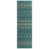 Kaleen Cove COV03-91 Teal Runner Area Rug Kaleen Cove COV03-91 Teal Runner Area Rug