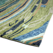 Kaleen Marble MBL09-50 Green Area Rug Corner