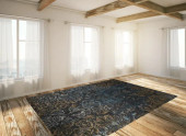 Kaleen Mercery MER04-38 Charcoal Area Rug Room Scene Kaleen Mercery MER04-38 Charcoal Area Rug Room Scene
