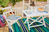 Kaleen Voavah VOA01-91 Teal Area Rug Room Scene Kaleen Voavah VOA01-91 Teal Area Rug Room Scene