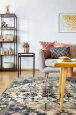 Kaleen Wynnlow WYN03-22 Navy Area Rug Room Scene Kaleen Wynnlow WYN03-22 Navy Area Rug Room Scene