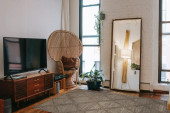 Hunter HUN-01 Grey Area Rug - Magnolia Home by Joanna Gaines Room Scene Hunter HUN-01 Grey Area Rug - Magnolia Home by Joanna Gaines Room Scene