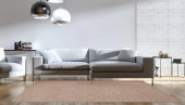 Sarah SAR-02 Blush Area Rug - Magnolia Home by Joanna Gaines Room Scene Sarah SAR-02 Blush Area Rug - Magnolia Home by Joanna Gaines Room Scene