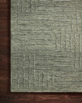 Sarah SAR-02 Moss Area Rug - Magnolia Home by Joanna Gaines Corner