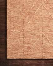 Sarah SAR-04 Terracotta Area Rug - Magnolia Home by Joanna Gaines Corner Sarah SAR-04 Terracotta Area Rug - Magnolia Home by Joanna Gaines Corner