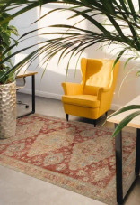 Loloi Gaia GAA-02 Gold Brick Area Rug Room Scene Loloi Gaia GAA-02 Gold Brick Area Rug Room Scene