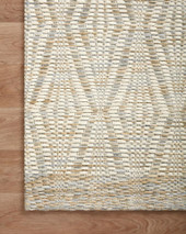 Loloi Kenzie KNZ-01 Ivory Sand Area Rug Corner