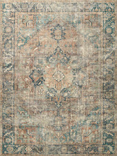 Loloi II Margot MAT-02 Terracotta Lagoon Area Rug Loloi II Margot MAT-02 Terracotta Lagoon Area Rug