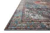 Loloi II Margot MAT-05 Ocean Brick Area Rug Angle Loloi II Margot MAT-05 Ocean Brick Area Rug Angle