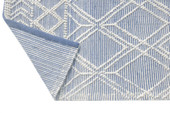Kas Chloe 7724 Blue Ivory Geo Area Rug Back Kas Chloe 7724 Blue Ivory Geo Area Rug Back