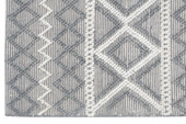 Kas Chloe 7725 Grey Ivory Boho Area Rug Corner Kas Chloe 7725 Grey Ivory Boho Area Rug Corner